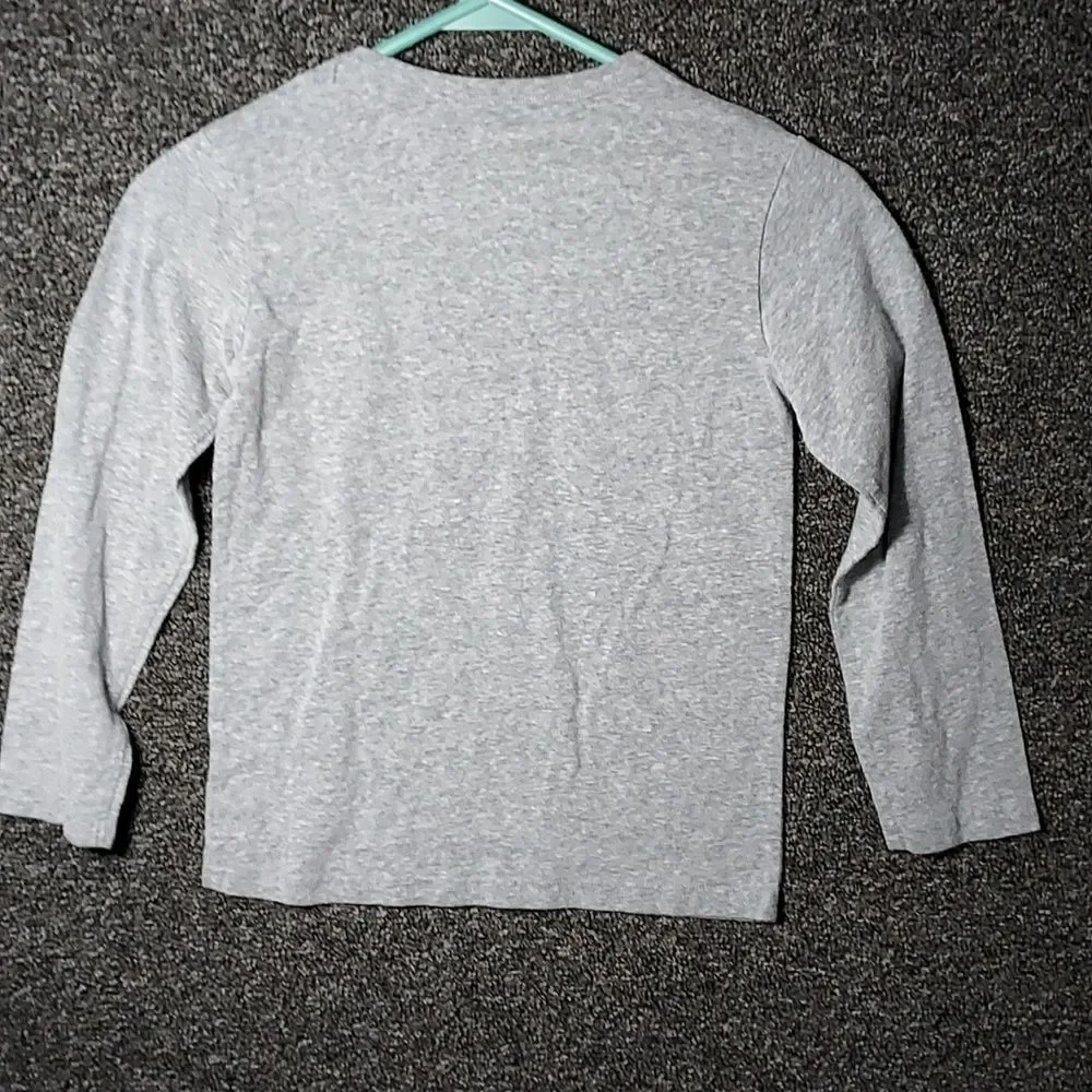 The Children's Place Gray Long Sleeve Tee Shirt T-Shirt Size Small 5/6